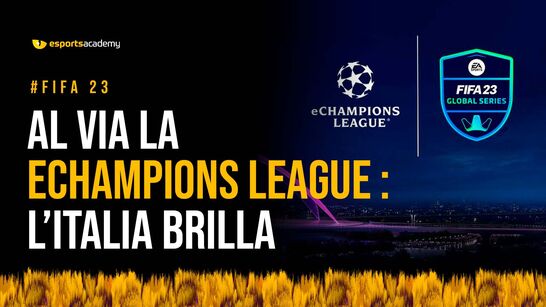 Al via la  eChampions League: L’Italia brilla