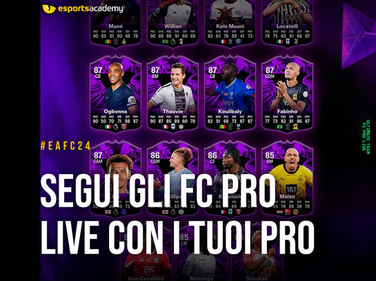 EA FC 24:Segui gli FC PRO Live con i tuoi Pro